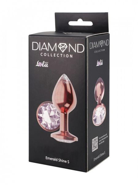 Plug-Butt Plug Diamond Moonstone Shine S Rose Gold - 4