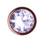 Plug-Butt Plug Diamond Moonstone Shine S Rose Gold - 4
