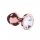 Plug-Butt Plug Diamond Moonstone Shine S Rose Gold