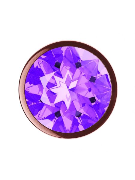 Plug-Butt Plug Diamond Amethyst Shine S Rose Gold - 3