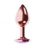 Plug-Butt Plug Diamond Amethyst Shine L Rose Gold - 3