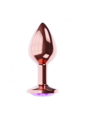 Plug-Butt Plug Diamond Amethyst Shine L Rose Gold - image 2