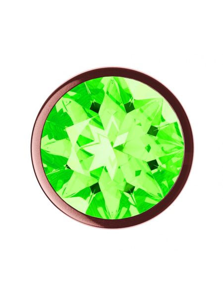 Plug-Butt Plug Diamond Emerald Shine S Rose Gold - 3