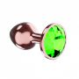 Plug-Butt Plug Diamond Emerald Shine S Rose Gold - 2