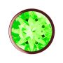 Plug-Butt Plug Diamond Emerald Shine S Rose Gold - 4