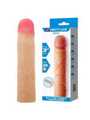 PRETTY LOVE - Kylian Flesh, Extend your penis lenghth 3'' (76mm)