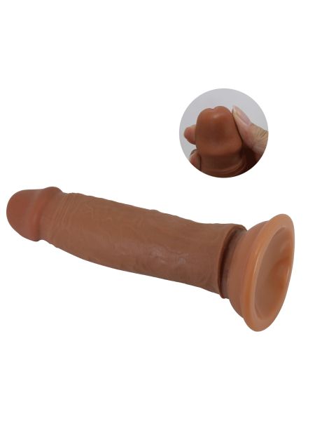 PRETTY LOVE - QUENTIN 7.2"(184mm)  Sliding Skin Series TPR, Suction base Bendable - 7
