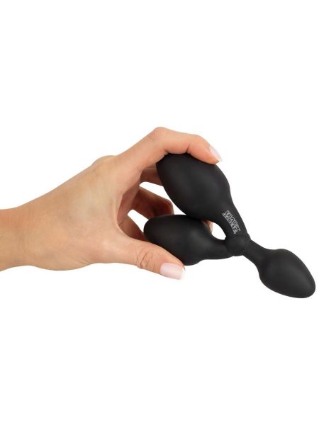 Black Velvets Triple Butt Plug - 7