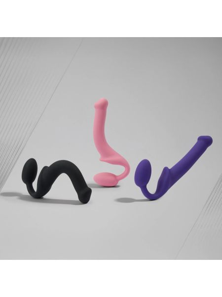 SEMI-REALISTIC BENDABLE STRAP-ON PINK - M - 7