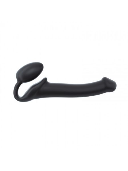 SEMI-REALISTIC BENDABLE STRAP-ON BLACK - M - 2