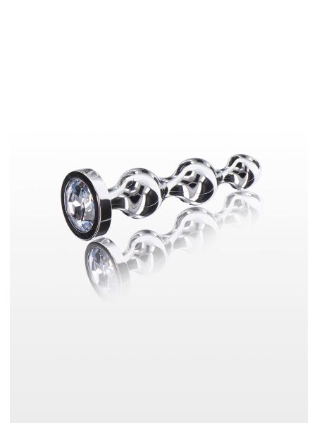 Diamond Star Beads Medium Silver