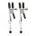 Adjustable Clamps With Beads Silver