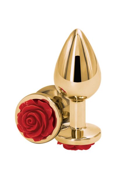 Rose Buttplug Medium Red