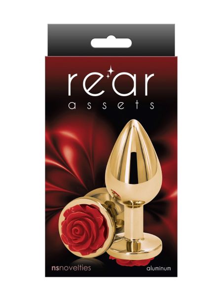 Rose Buttplug Medium Red - 2