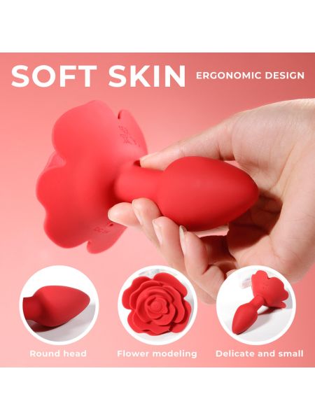 Rose rotating anal plug - 12