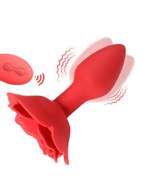 Rose rotating anal plug